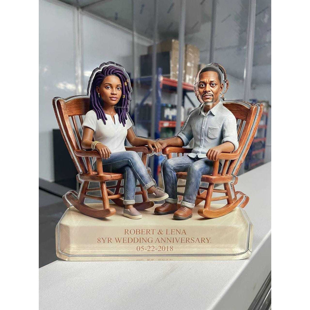 Custom From Any Photo - You And Me We Got This - Personalized Couple Custom Shaped Acrylic Ornament Anniversary Wedding Ornament