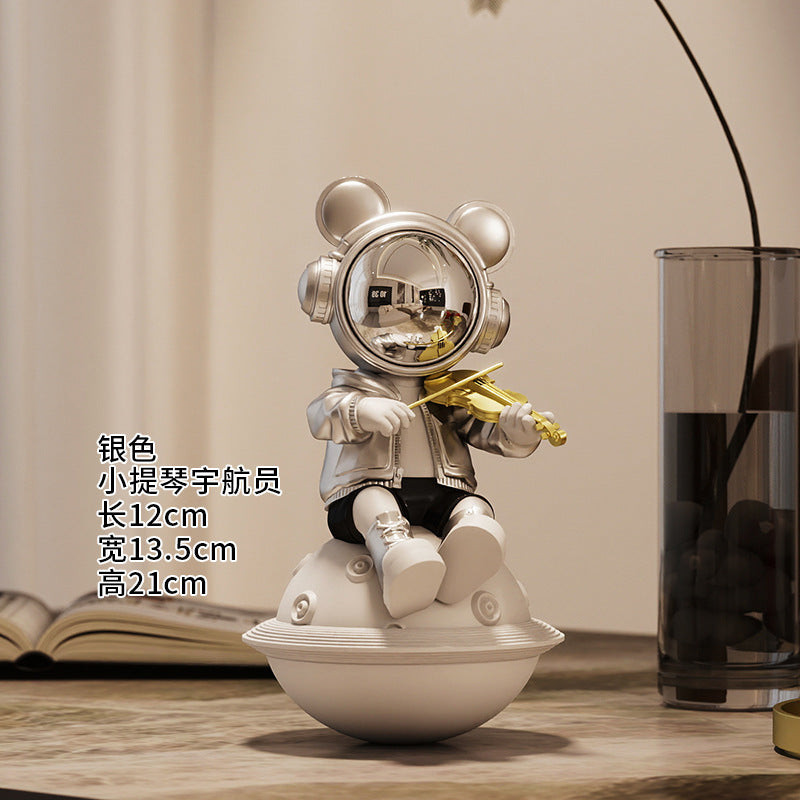 1pc Astronauts, Astronauts Playing Piano Tumblers, Tabletop Ornaments, TV Cabinets, Wine Cabinets, Decorations, Housewarming Gifts