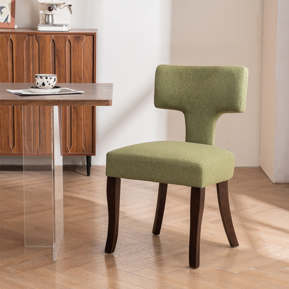 A Kitchen Chair Made of Contemporary Linen Fabric with a Medieval Touch, Featuring a Cushioned Seat for Comfort, Ideal for Use in The for home Kitchen, Dining Area, Or Bedroom