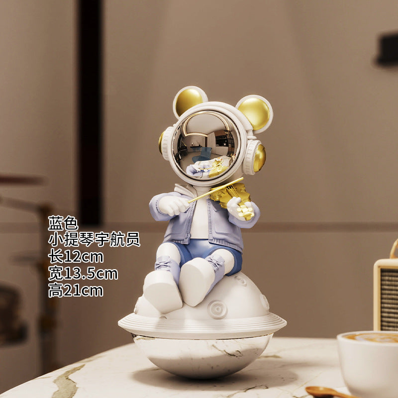 1pc Astronauts, Astronauts Playing Piano Tumblers, Tabletop Ornaments, TV Cabinets, Wine Cabinets, Decorations, Housewarming Gifts