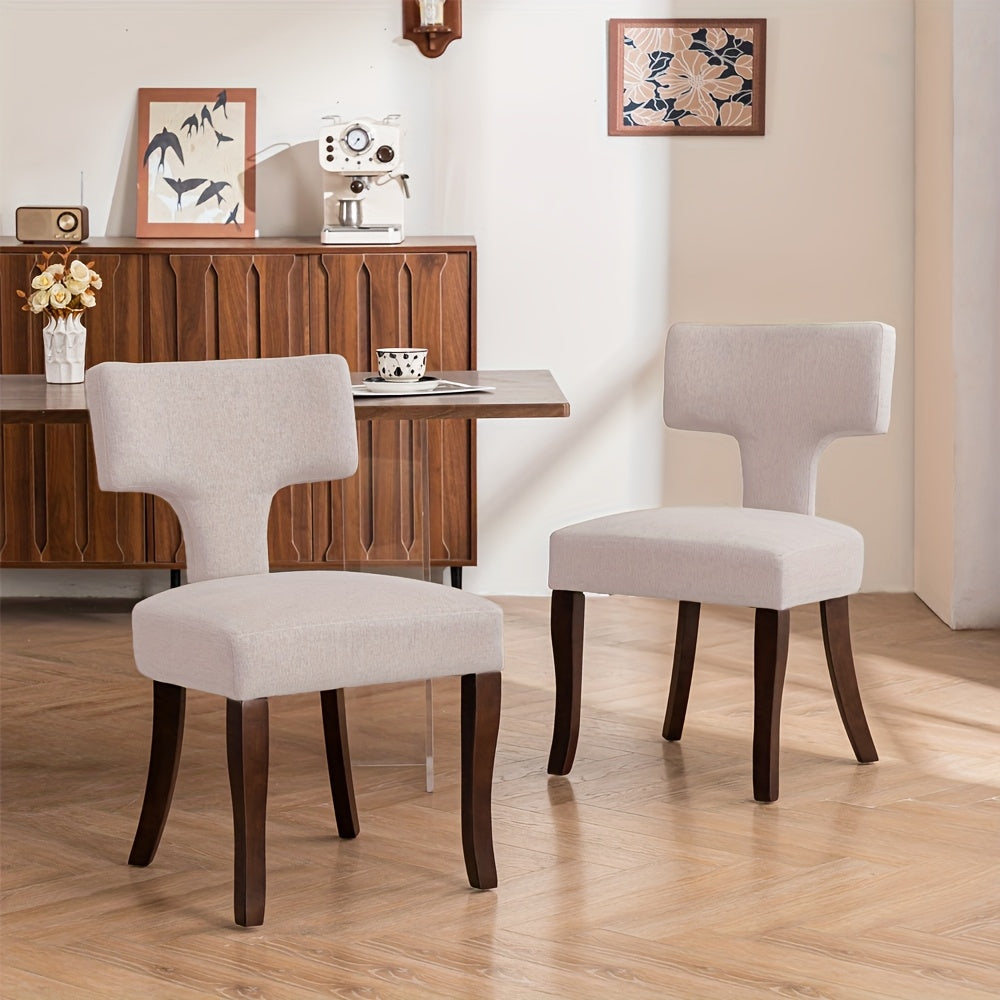 A Kitchen Chair Made of Contemporary Linen Fabric with a Medieval Touch, Featuring a Cushioned Seat for Comfort, Ideal for Use in The for home Kitchen, Dining Area, Or Bedroom