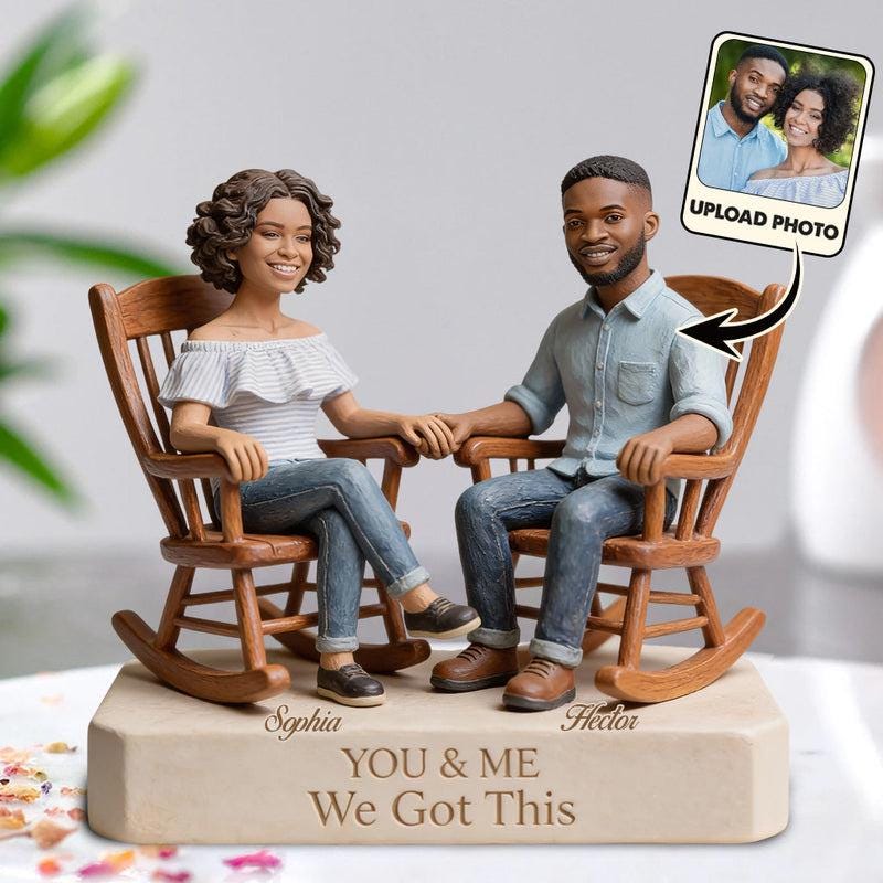 Custom From Any Photo - You And Me We Got This - Personalized Couple Custom Shaped Acrylic Ornament Anniversary Wedding Ornament