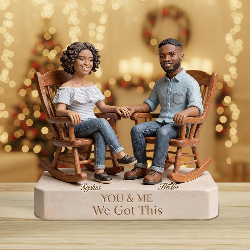 Custom From Any Photo - You And Me We Got This - Personalized Couple Custom Shaped Acrylic Ornament Anniversary Wedding Ornament