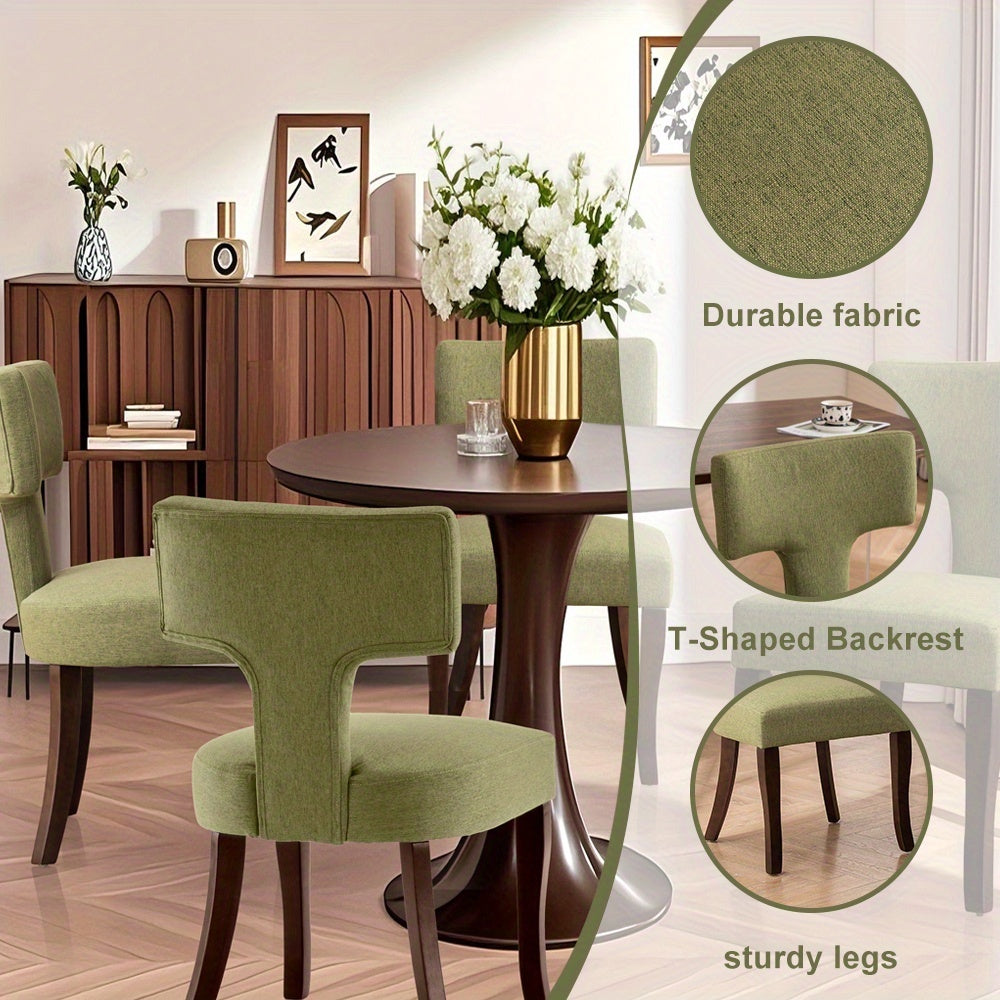 A Kitchen Chair Made of Contemporary Linen Fabric with a Medieval Touch, Featuring a Cushioned Seat for Comfort, Ideal for Use in The for home Kitchen, Dining Area, Or Bedroom