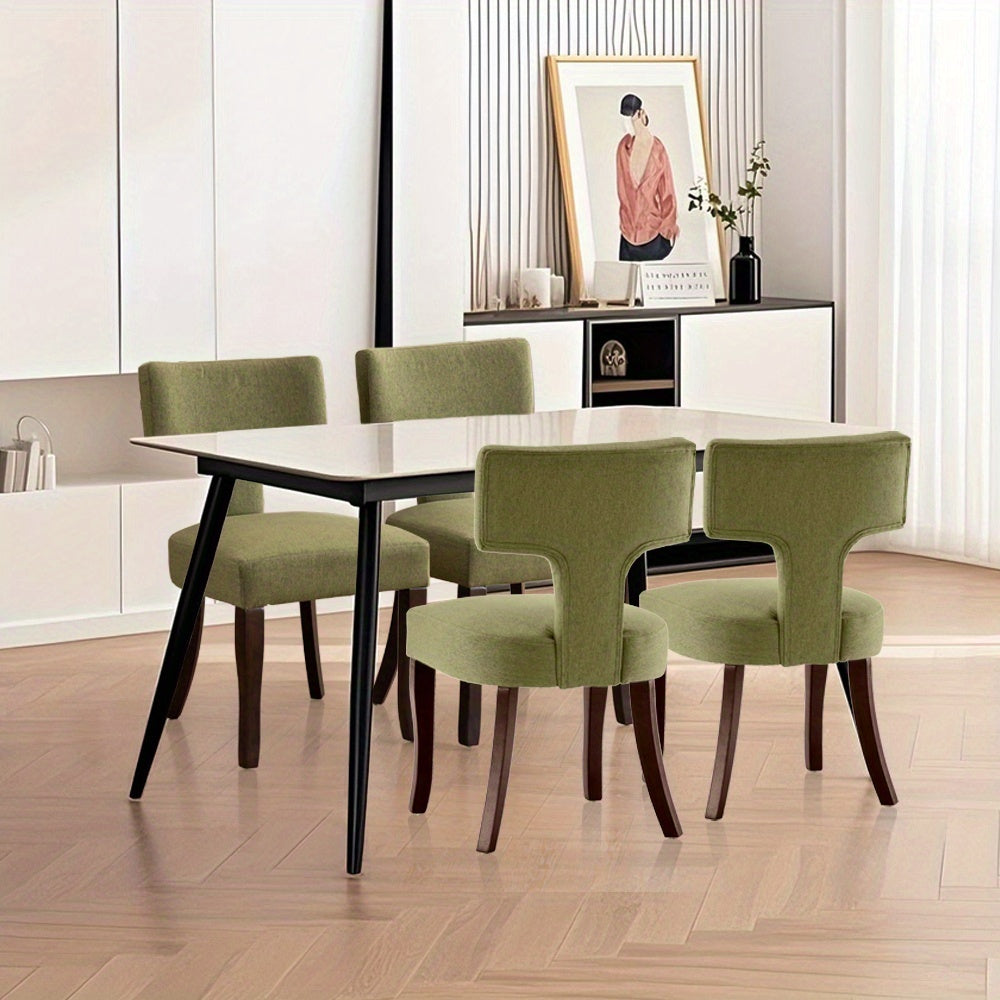 A Kitchen Chair Made of Contemporary Linen Fabric with a Medieval Touch, Featuring a Cushioned Seat for Comfort, Ideal for Use in The for home Kitchen, Dining Area, Or Bedroom