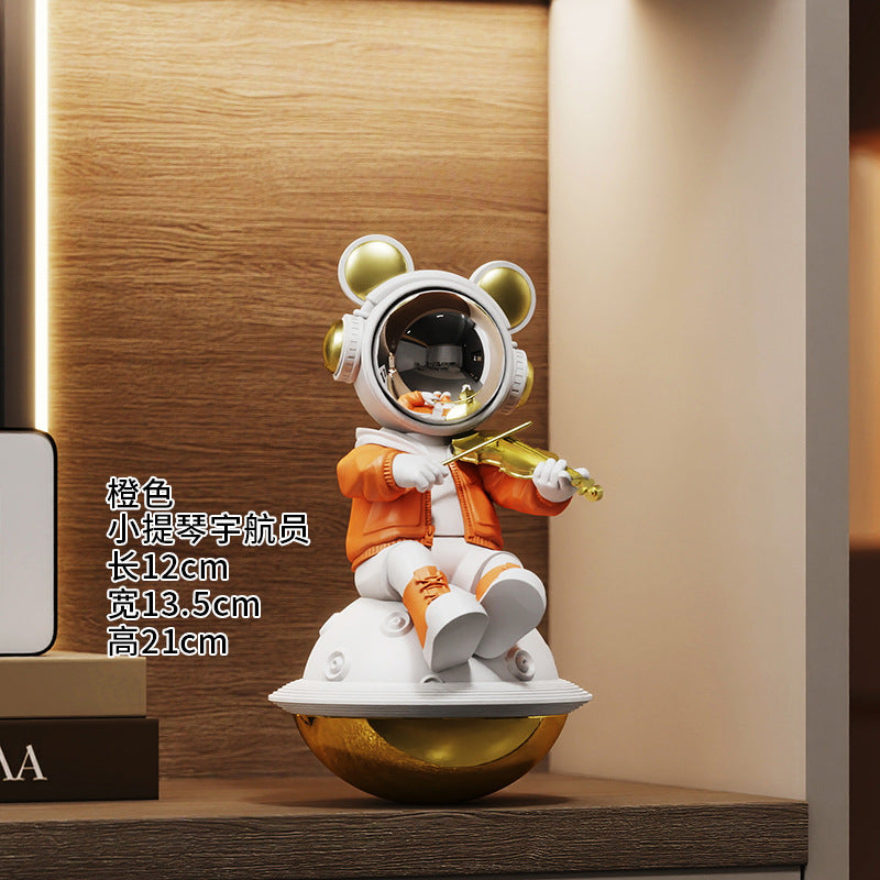 1pc Astronauts, Astronauts Playing Piano Tumblers, Tabletop Ornaments, TV Cabinets, Wine Cabinets, Decorations, Housewarming Gifts